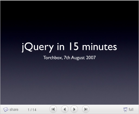jquery in 15 minutes