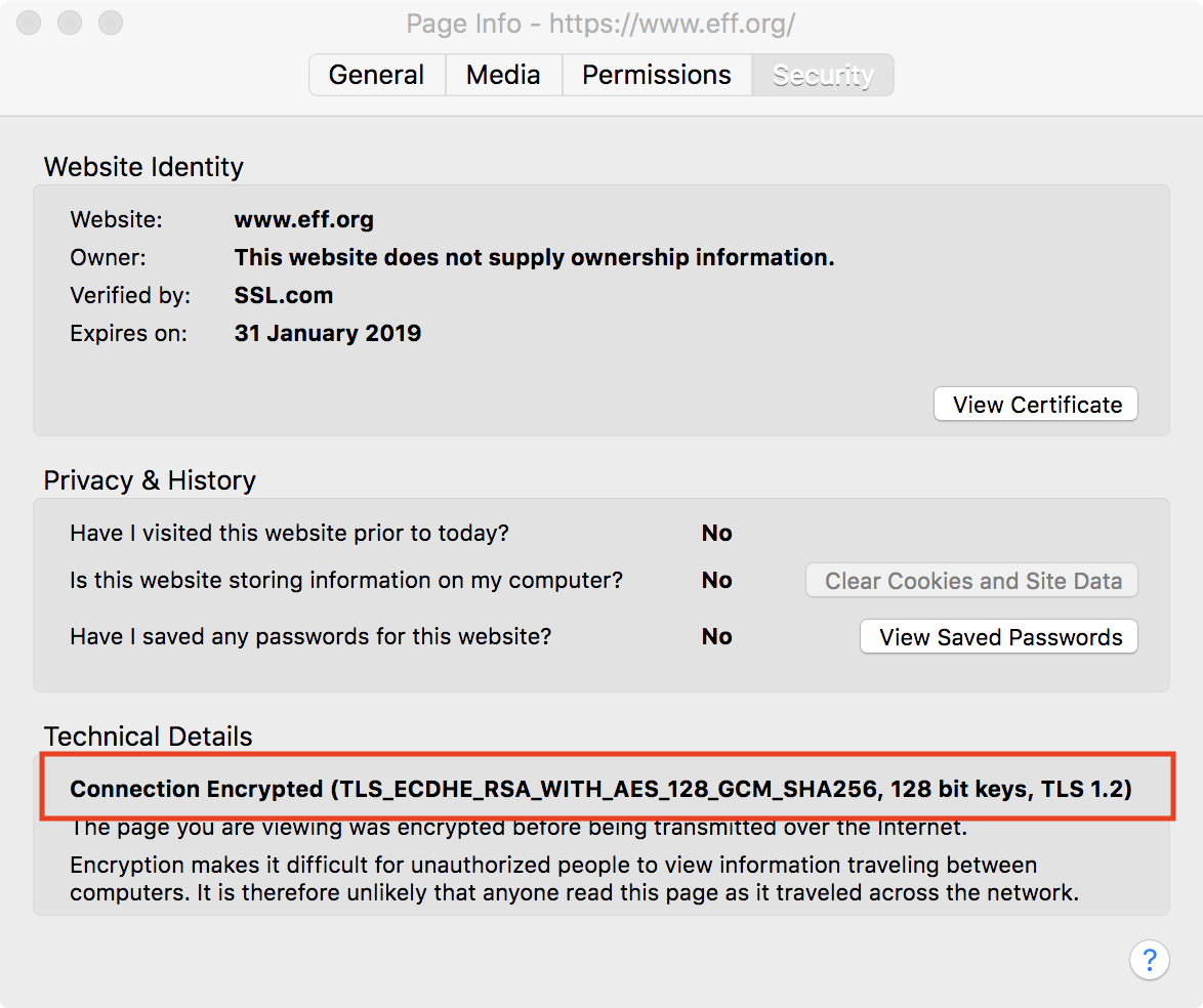 EFF HTTPS 連線資料